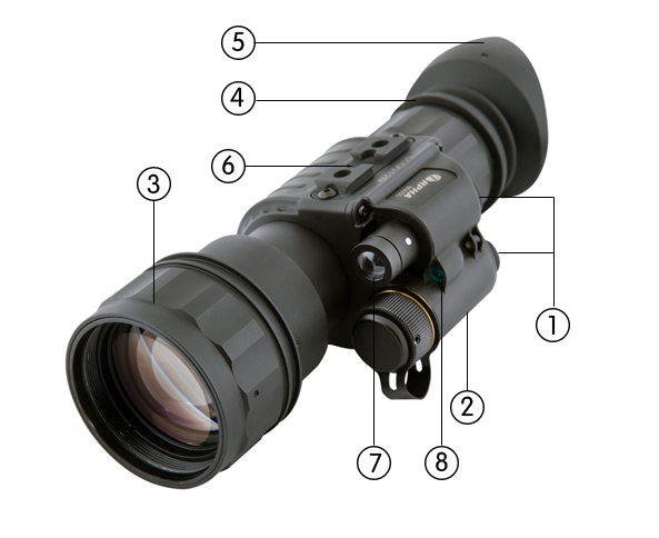 Argustec Military Hunting Monocular Night Vision Scope for Night Security Patrol 